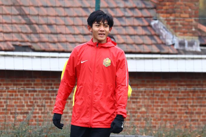 Firza Andika saat melakoni trial bersama klub Belgia AFC Tubize.