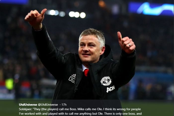 Pelatih interim Manchester United, Ole Gunnar Solskjaer