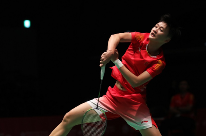 Pebulu tangkis tunggal putri China, Chen Yufei, tampil dominan hadapi Sung Ji-hyun (Korea Selatan) pada semifinal Swiss Open 2019, Sabtu (16/3/2019).