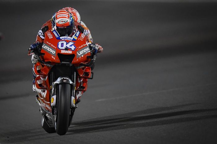 Pembalap tim Mission Winnow Ducati, Andrea Dovizioso, berhasil menempati posisi pertama di MotoGP Qatar 2019.