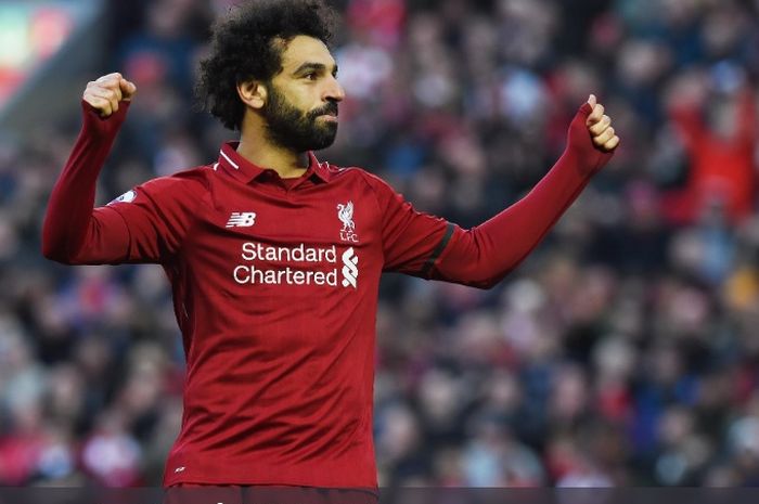 Pemain depan Liverpool, Mohamed Salah