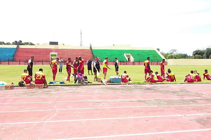 Suasana Latihan Kalteng Putra Jelang Lawan Persipura Jayapura di matchday Ketiga Piala Presiden 2019