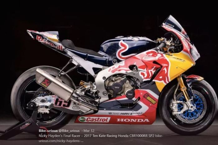 Motor CBR 1000 RR dari tim Ten Kate Racing.