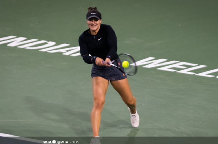 Petenis putri asal Kanada, Bianca Andreescu, berhasil melangkah ke babak final Indian Wells Masters 2019, seusai kalahkan Elina Svitolina (Ukraina) di babak semifinal (16/3/2019).