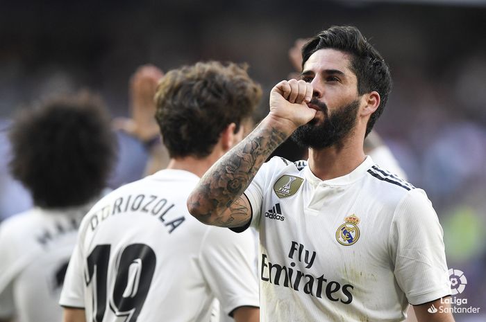 Gelandang Real Madrid, Isco Alarcon.