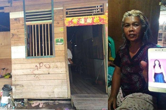 Rumah salah satu korban. Ibu korban menunjukkan foto anak perempuannya yang tak kunjung kembali usai dinikahi dan dibawa ke luar negeri oleh pria Tiongkok.