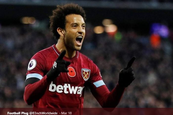 Gelandang serang West Ham United, Felipe Anderson.