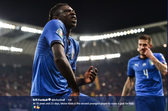 Penyerang muda timnas Italia dan Juventus, Moise Kean