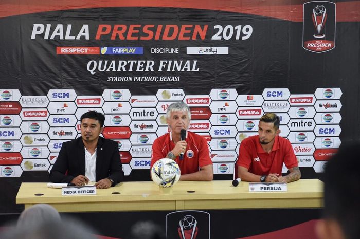 Pelatih Persija Jakarta, Ivan Kolev, memberikan statement jelang lawan Kalteng Putra