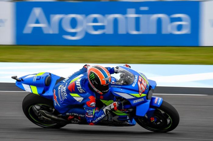 Pembalap tim Suzuki Ecstar, Alex Rins.