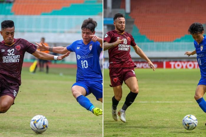 Laga antara PSM Makassar dan tim asal Filipina, Kaya FC, dalam ajang Piala Asia 2019 di Stadion Pakansari, Bogor, Selasa (2/4/2019).