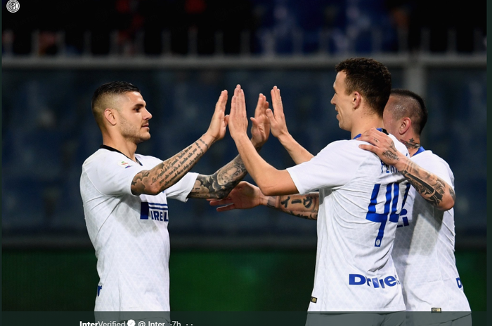 Mauro Icardi dan Ivan Perisic, sudah berbaikan di Inter Milan?