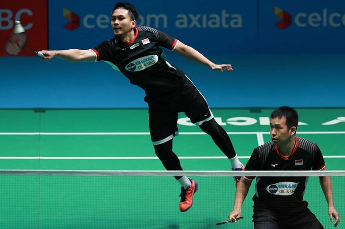 Pasangan ganda putra Indonesia, Mohammad Ahsan/Hendra Setiawan, melenggang ke babak kedua Singapore Open 2019.