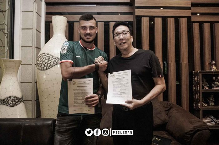 Striker asal Ukrainia, Yevhen Bokhashvili, telah resmi menandatangi kontrak dengan PSS Sleman pada musim 2019.