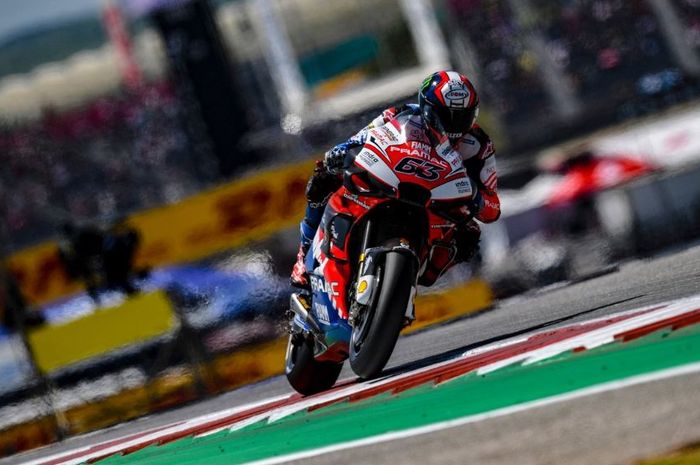 Pembalap tim Pramac Racing, Francesco Bagnaia saat beraksi di MotoGP Americas 2019, Senin (15/4/2019) WIB