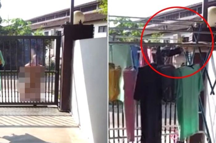 Pria paruh baya ini menjadi viral karena tingkah lakunya yang aneh