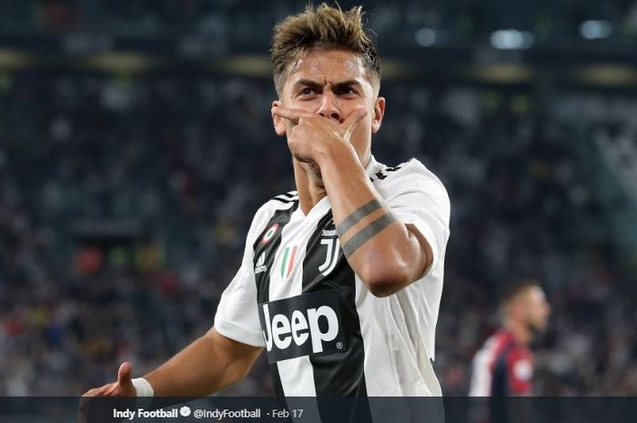 Penyerang Juventus, Paulo Dybala, dikaitkan dengan kepindahan ke Manchester United.