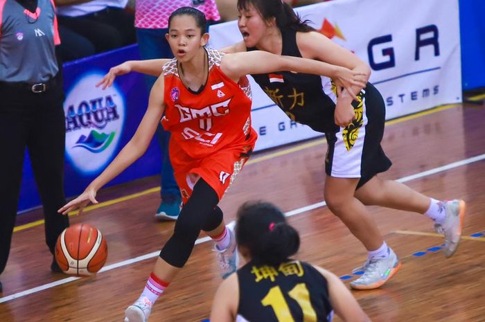 GMC Cirebon dan Tenaga Baru Pontianak bertemu pada pertandingan play-off Pool B Srikandi Cup di GOR Ki Bagoes Hadikoesumo, Universitas Islam Indonesia, Yogyakarta, Senin (22/4/2019).