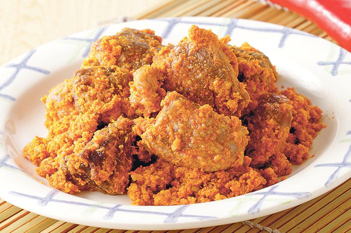 Rendang daging susu kedelai