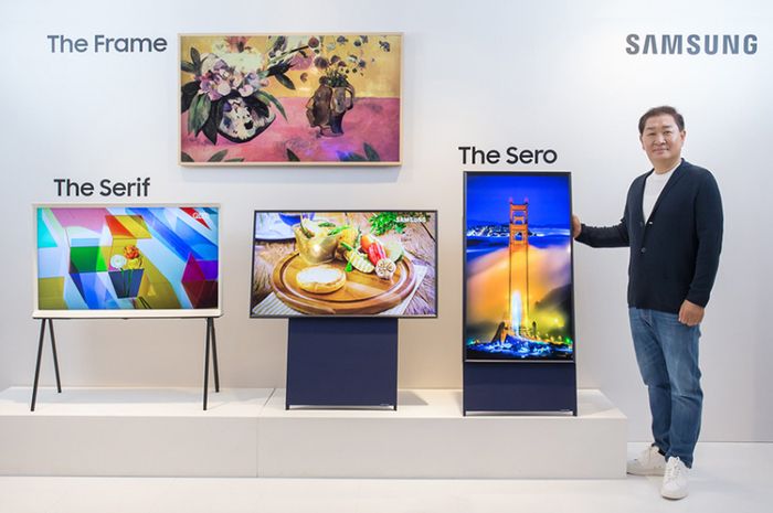 Hanya untuk Millennial, TV Vertikal Samsung Sero yang Bisa Diputar - Info Komputer