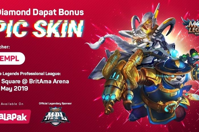 Bukalapak epic skin promo