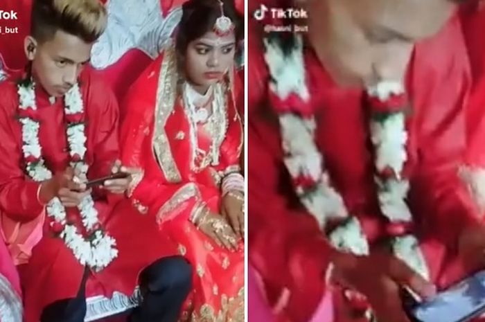 Kocak! Gelar Resepsi Pernikahan, Pengantin Pria Malah 