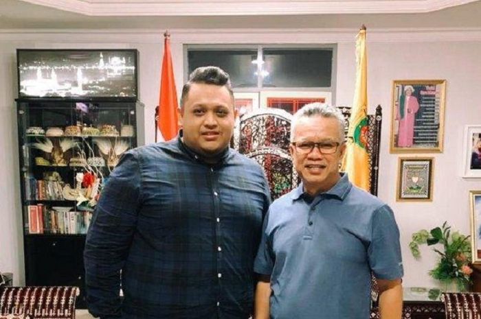 Presiden Borneo FC, Nabil Husein Said Amin dan Wali Kota Samarinda, Syahrie Ja'ang. 