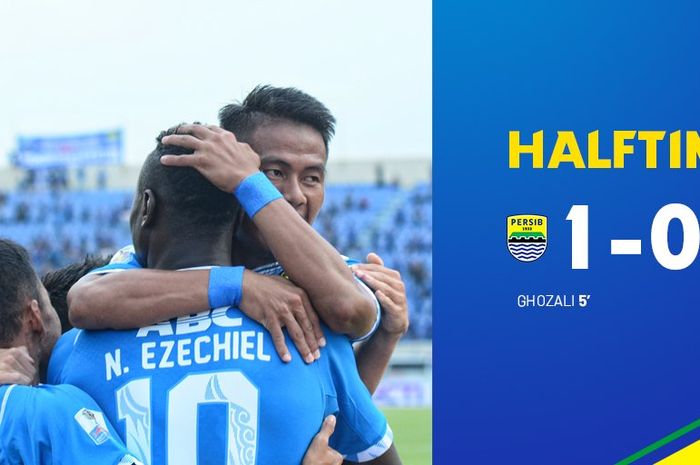 Persib Bandung unggul 1-0 atas Borneo FC di babak pertama dalam leg kedua babak 8 besar Piala Indonesia, Sabtu (4/5/2019) sore WIB