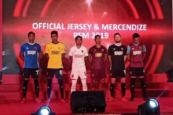 Launching tim dan jersey dari PSM Makassar yang digelar Nipah Mall, Sabtu (4/5/2019).