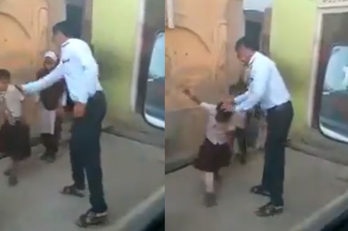 Viral Video Guru Berlaku Kasar ke Murid SD  dari Pukul 