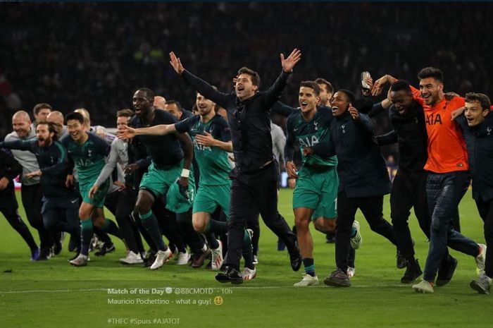 perjalanan tottenham di liga champion