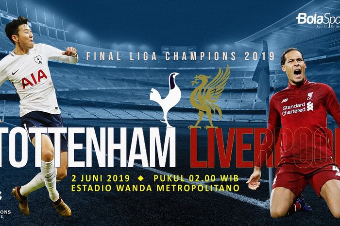 Final Liga Champions 2018-2019 antara Tottenham Hotspur vs Liverpool bisa disaksikan melalui live streaming RCTI