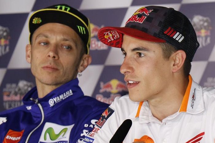 Valentino Rossi dan Marc Marquez.