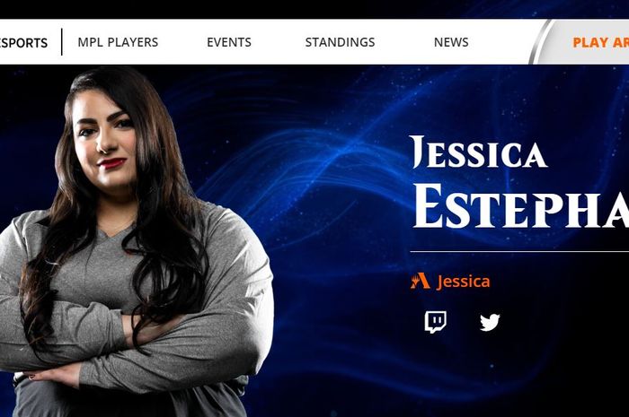 Jessica Estephan, the first female professional player in MPL