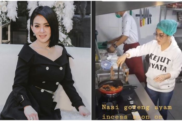 Masak Nasi Goreng untuk Reino Barack, Syahrini Takut-takut 
