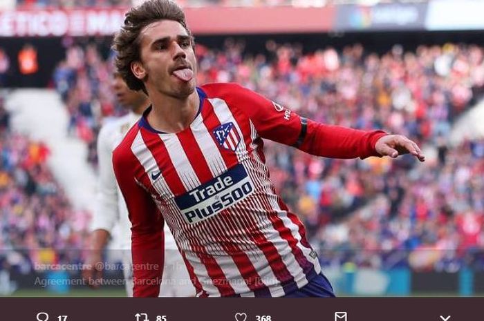 Penyerang Atletico Madrid, Antoine Griezmann.