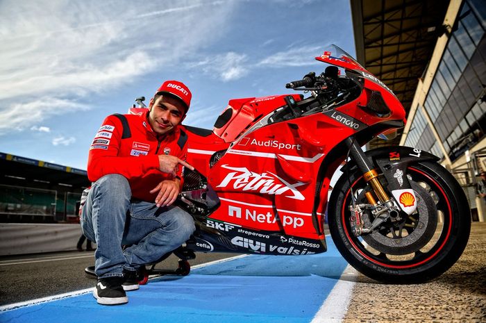 Danilo Petrucci dengan livery motor baru pada MotoGP Prancis 2019