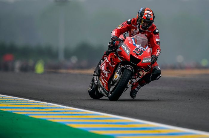 Danilo Petrucci saat tampil pada balapan MotoGP Prancis 2019, Minggu (19/5/2019).
