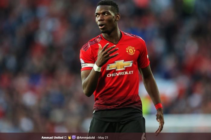 Gelandang Manchester United, Paul Pogba terlibat cekcok dengan Jesse Lingard