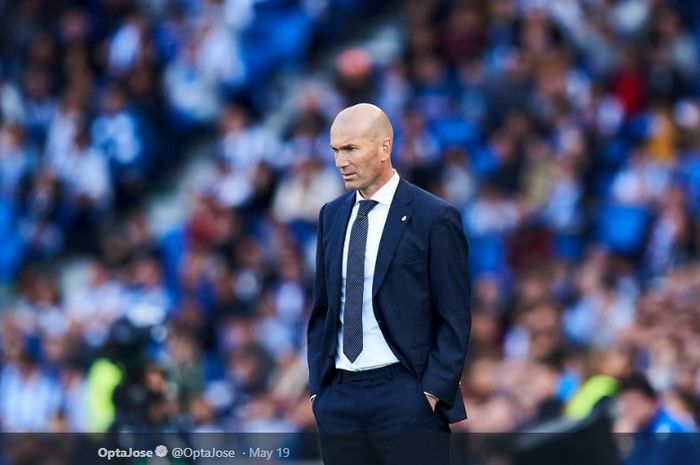 Pelatih Real Madrid, Zinedine Zidane.