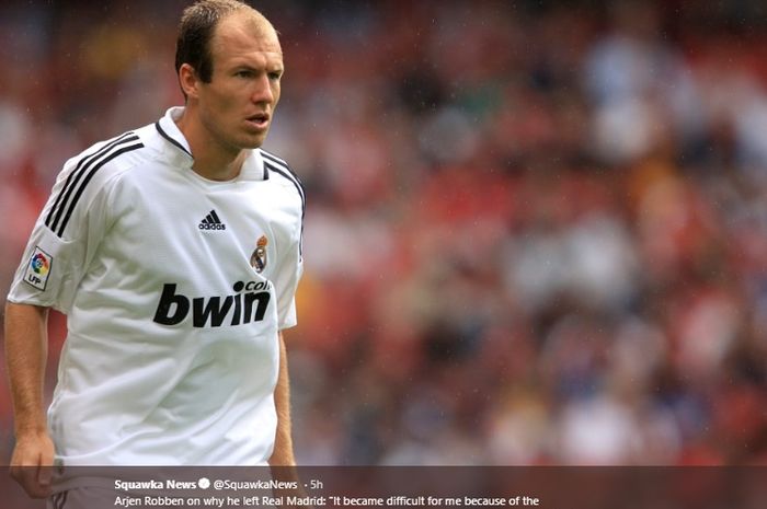 Mantan pemain sayap Real Madrid yang kini berseragam Bayern Muenchen, Arjen Robben