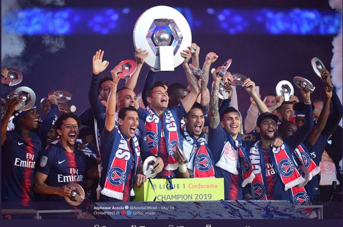 Paris Saint-Germain (PSG) menjuarai Liga Prancis musim 2018-2019.