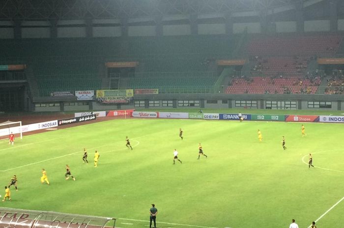 Bhayangkara FC Vs Barito Putera pada laga pekan ketiga Liga 1 2019 di Stadion Patriot, Selasa (29/5/2019).