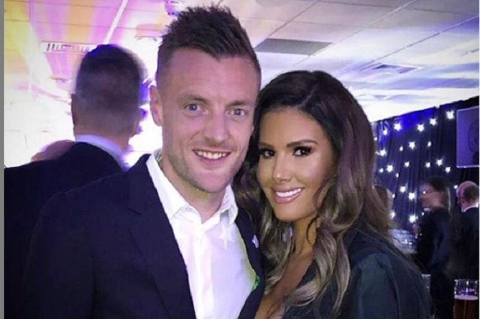 Rebekah Vardy bersama sang suami, Jamie Vardy.