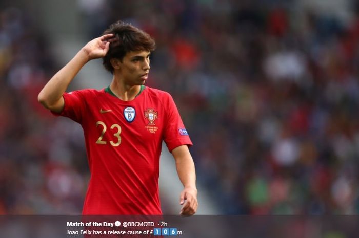 Wonderkid Banfica, Joao Felix, memulai debutnya bersama tim nasional Portugal saat menghadapi Swiss pada semifinal Nations League