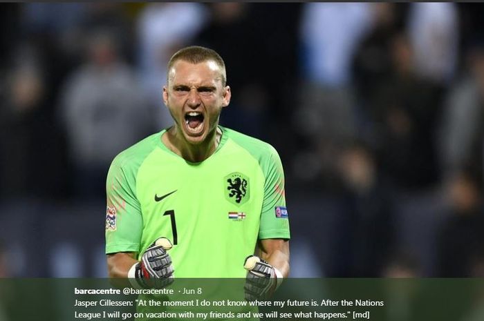 Kiper timnas Belanda, Jasper Cillessen.