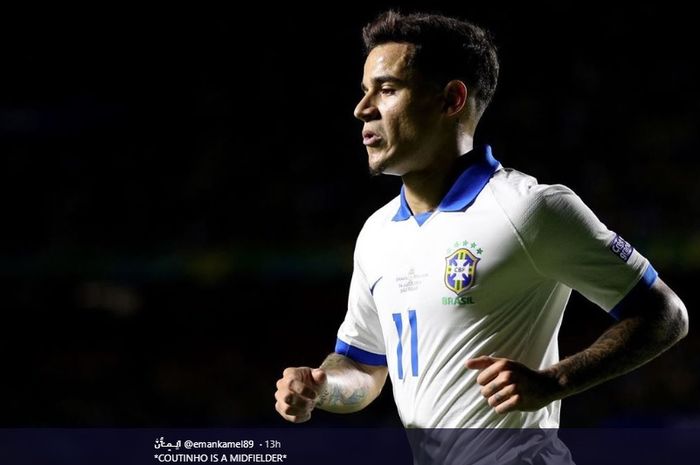 Gelandang serang Barcelona, Philippe Coutinho, turut menyumbang dua gol bagi timnas Brasil saat laga pembuka Copa America 2019