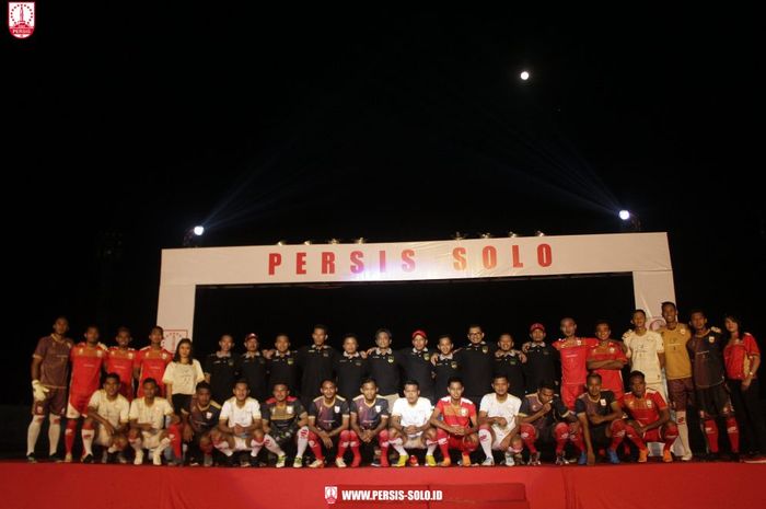 Suasana launching Persis Solo jelang Liga 2 2019 di Stadion Wilis, Madiun, Minggu 16 Juni 2019.