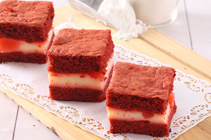 Resep Cake Lapis Red Velvet Susu Enak Dan Cantik Ini Pasti Diserbu Di