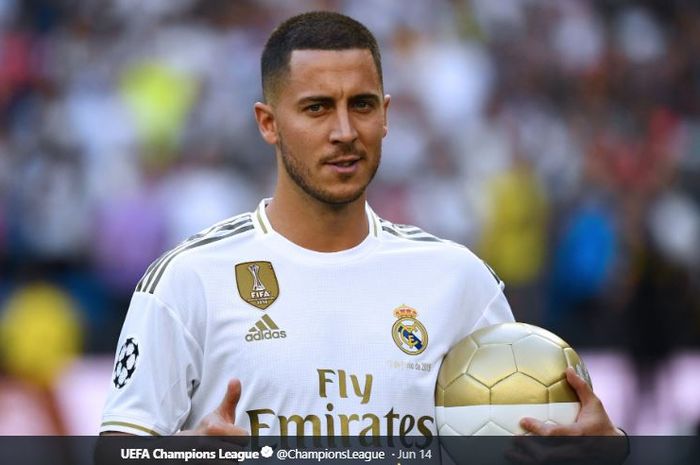 Eden Hazard saat disebut legenda Real Madrid tak bisa gantikan Cristiano Ronaldo